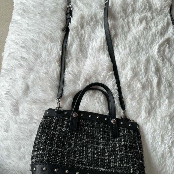 Henri Bendel New York Black & grey plaid handbag. Exquisite! - Picture 4 of 10